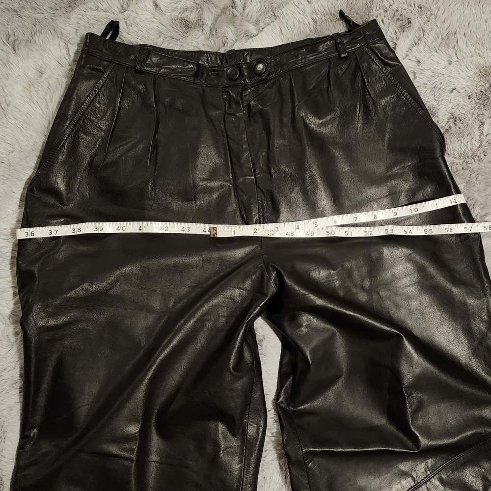 Cedars Black Leather Pants - Picture 10 of 10